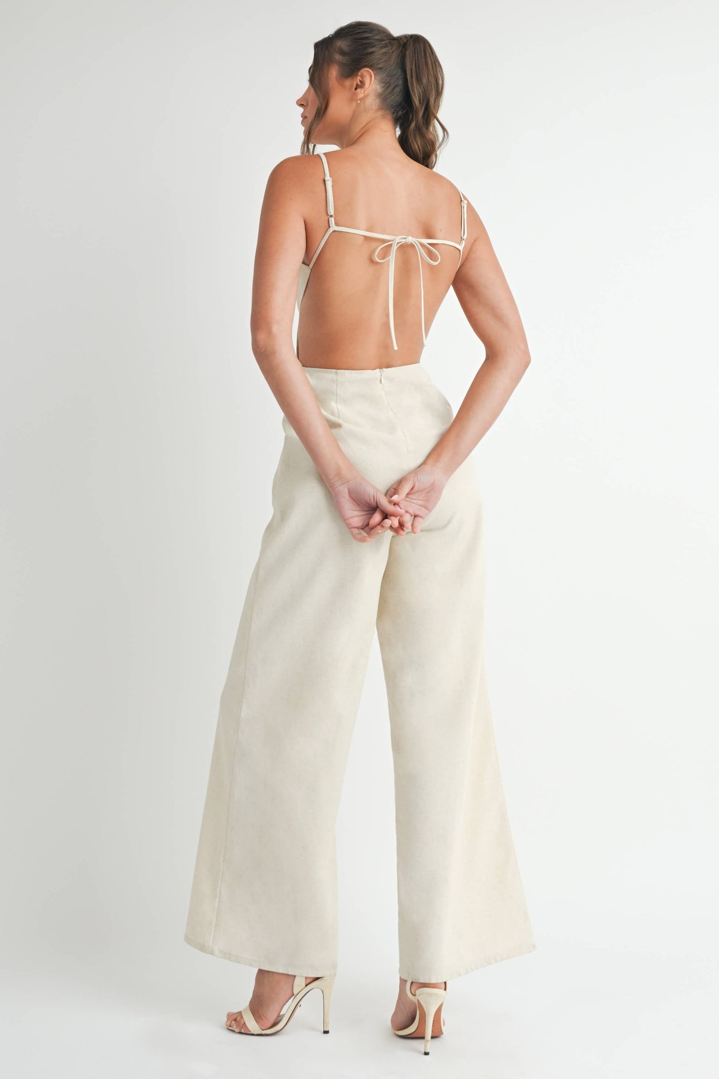 Floral Linen Jumpsuit