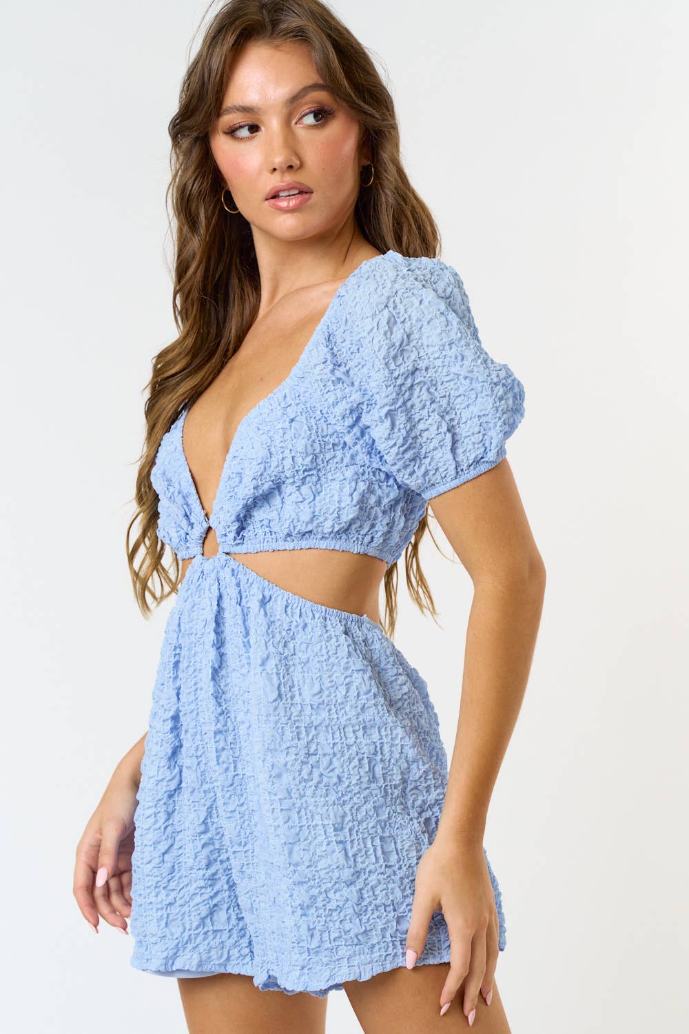 O-RING CUT OUT SHORT ROMPER