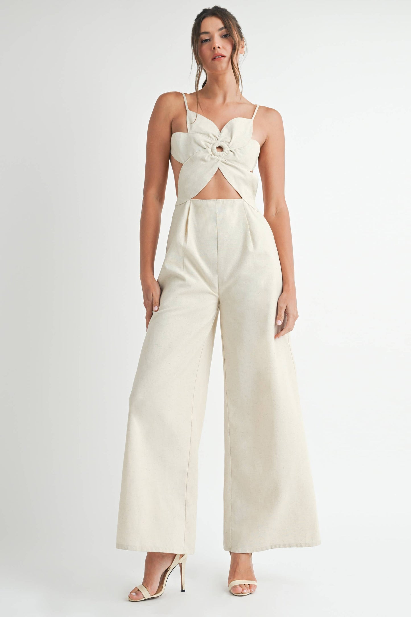 Floral Linen Jumpsuit