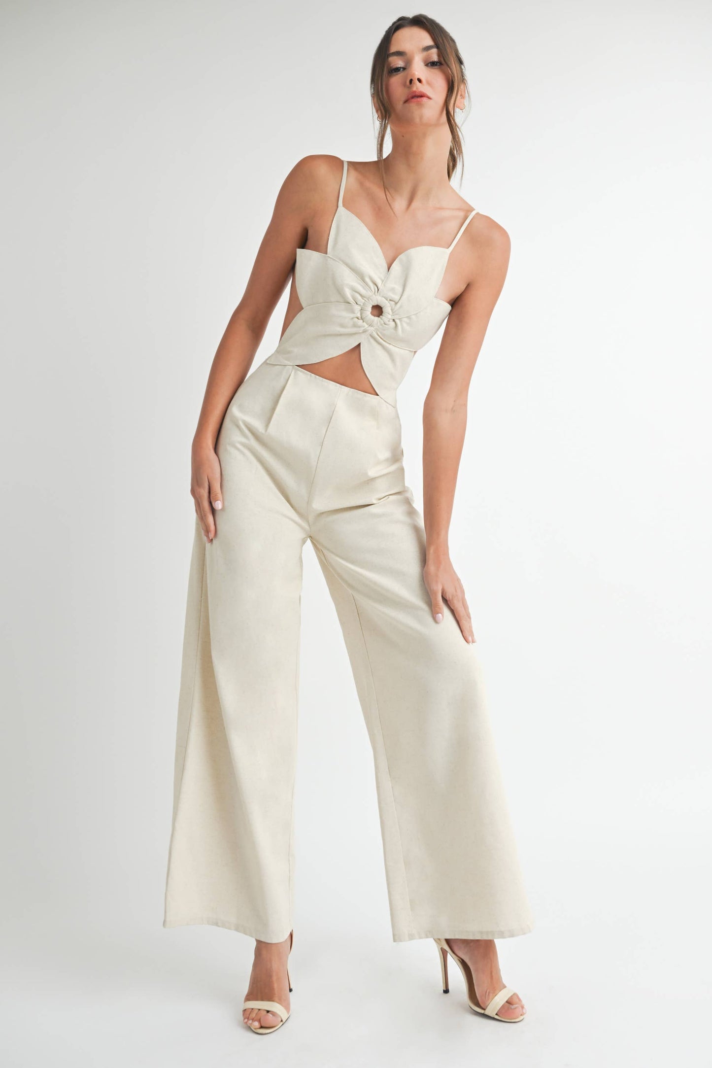 Floral Linen Jumpsuit