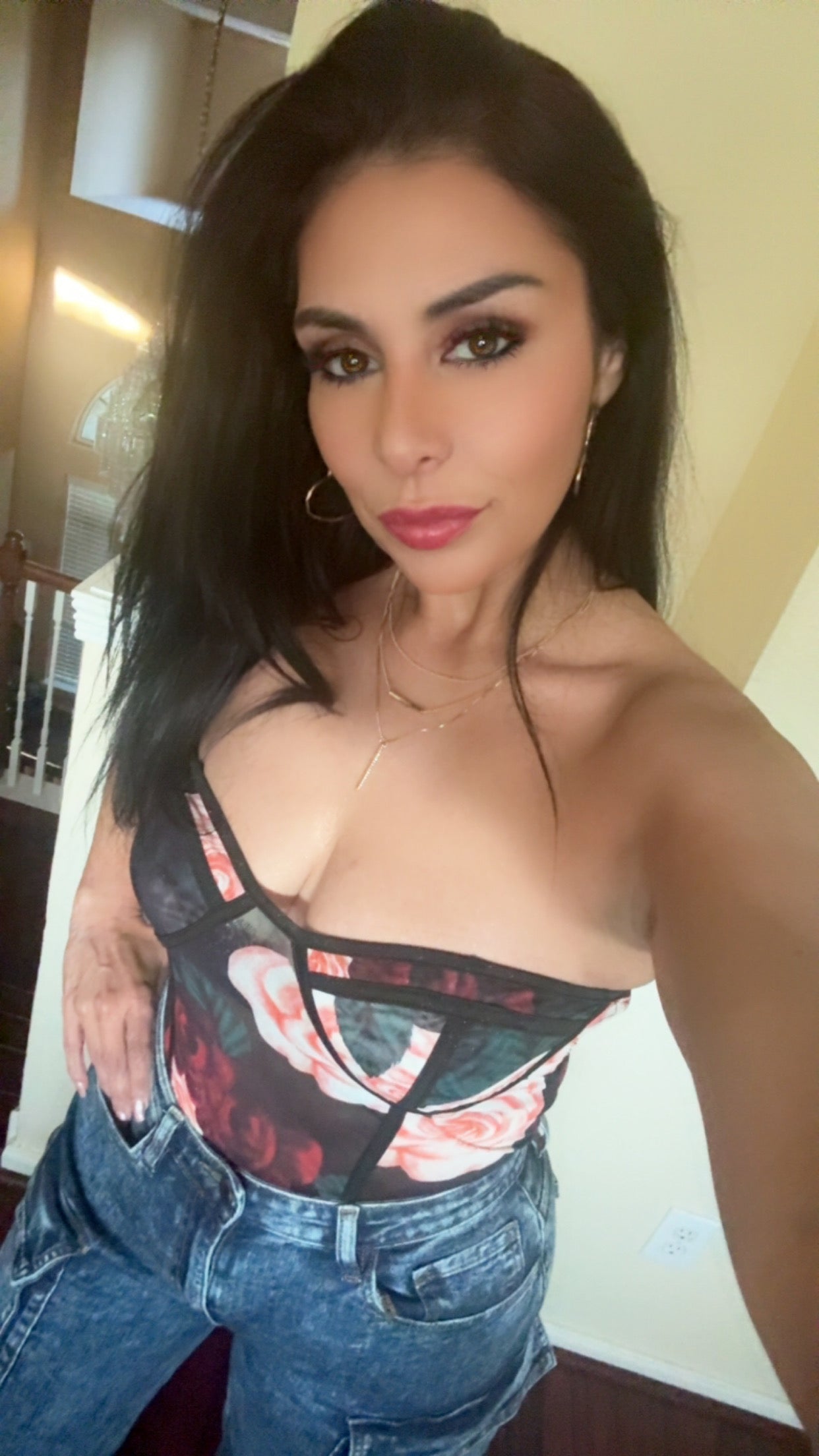 Floral Print Bodysuit