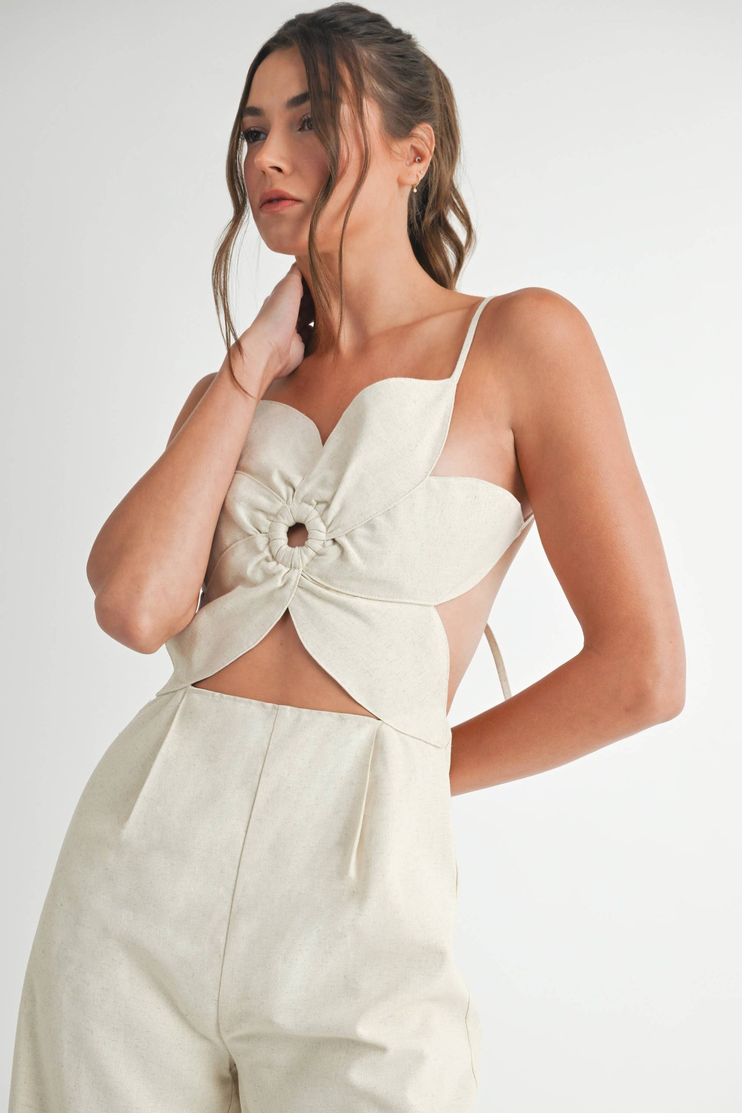 Floral Linen Jumpsuit