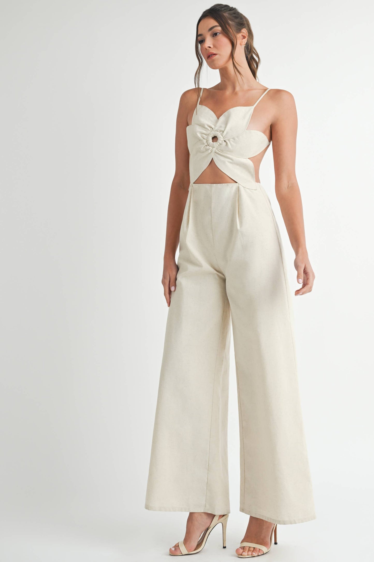 Floral Linen Jumpsuit