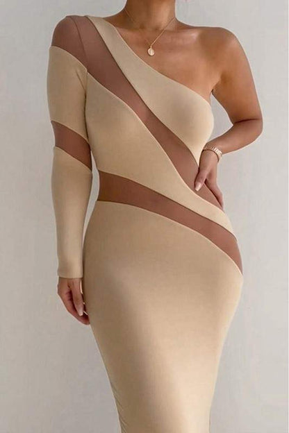 Asymmetric Midi Dress