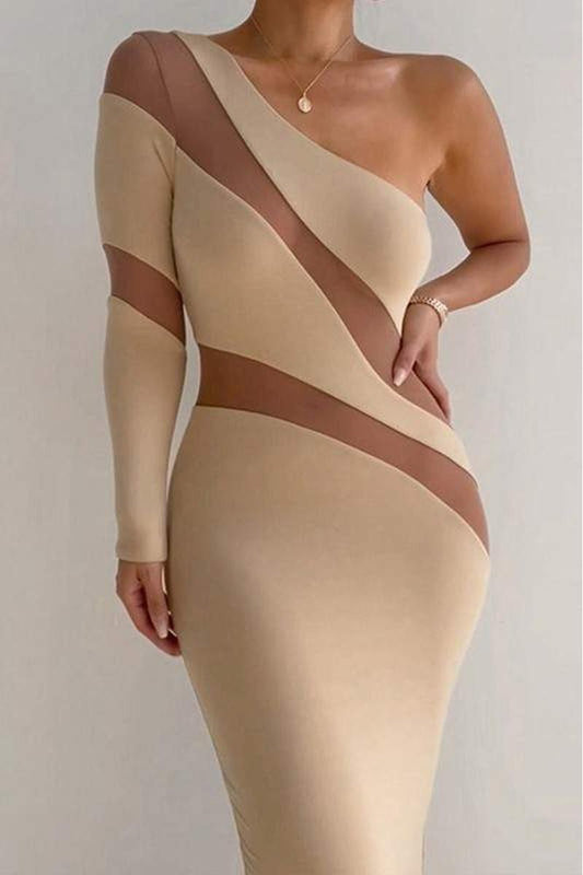 Asymmetric Midi Dress
