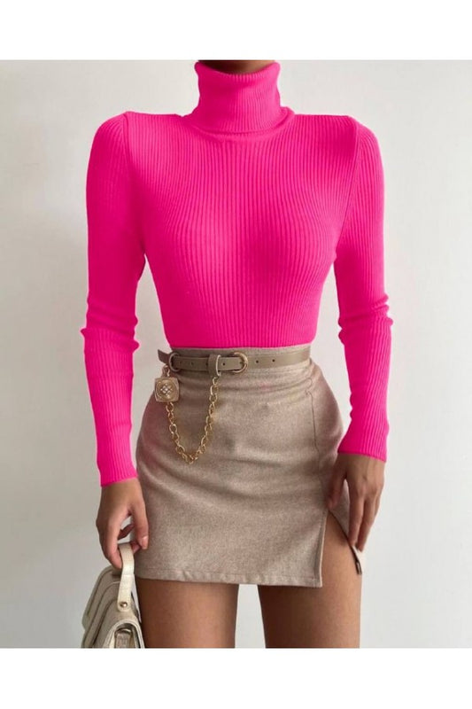 Knitted Turtleneck Sweater