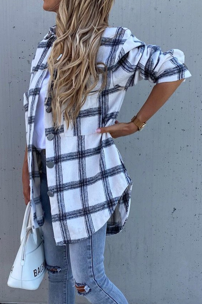 Oversized Plaid Button Shacket