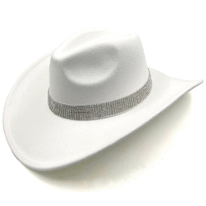 Bold Rhinestone Bling Band Cowboy Cowgirl Hat
