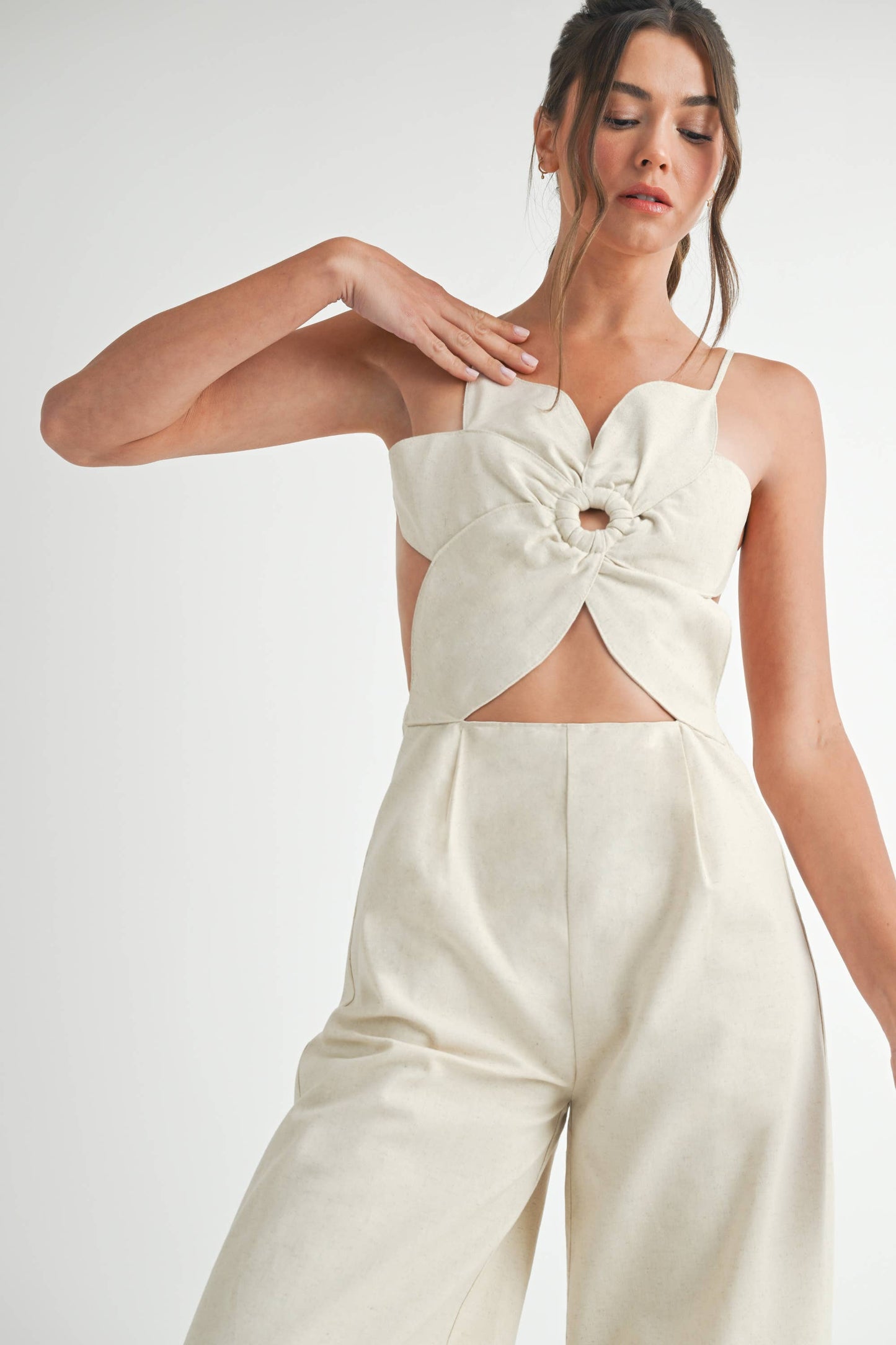Floral Linen Jumpsuit