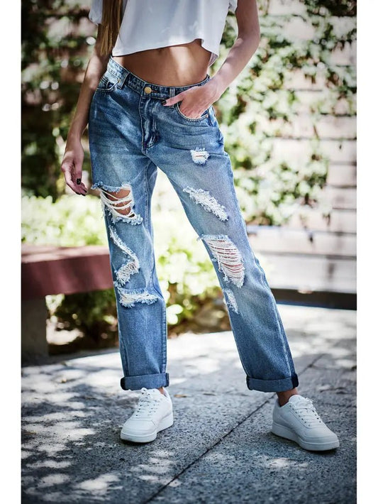 90's Style Mid Rise Mom Jeans Rolled Cuff Medium - Docias boutique