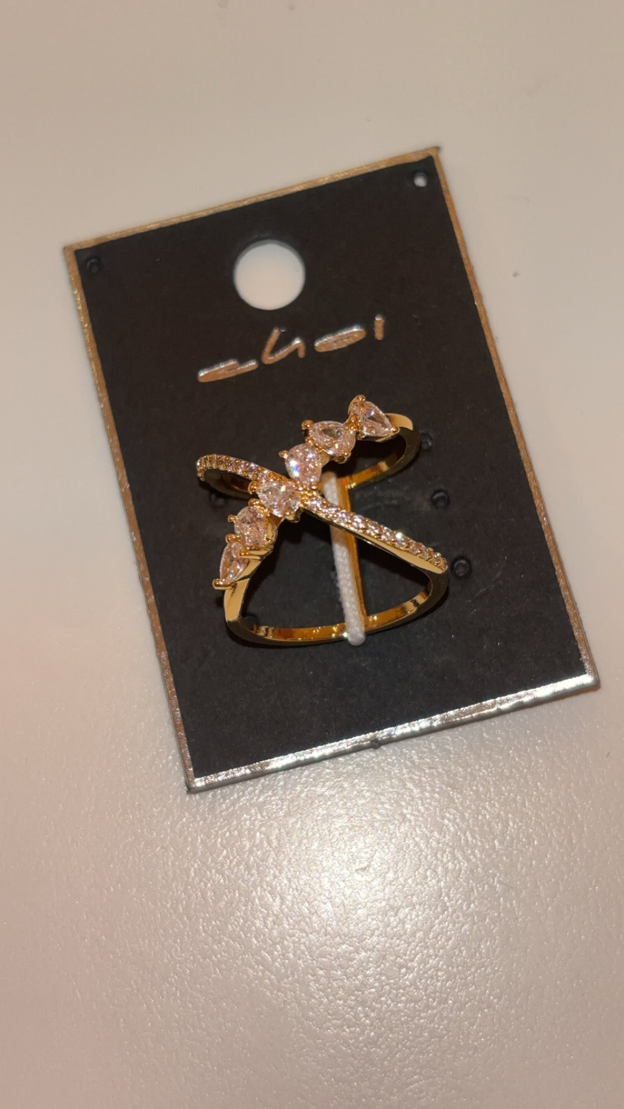18k index finger ring