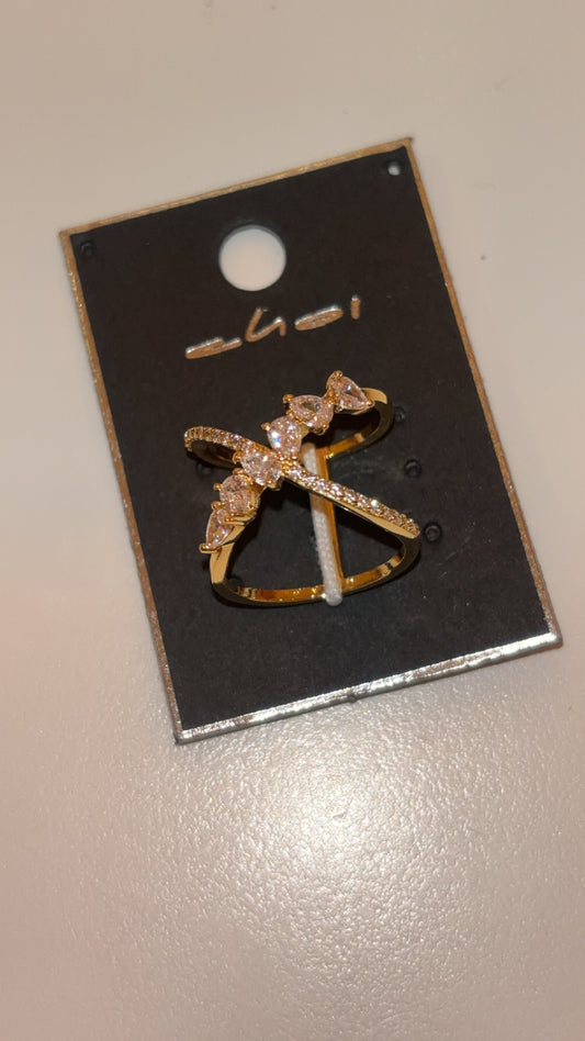 18k index finger ring