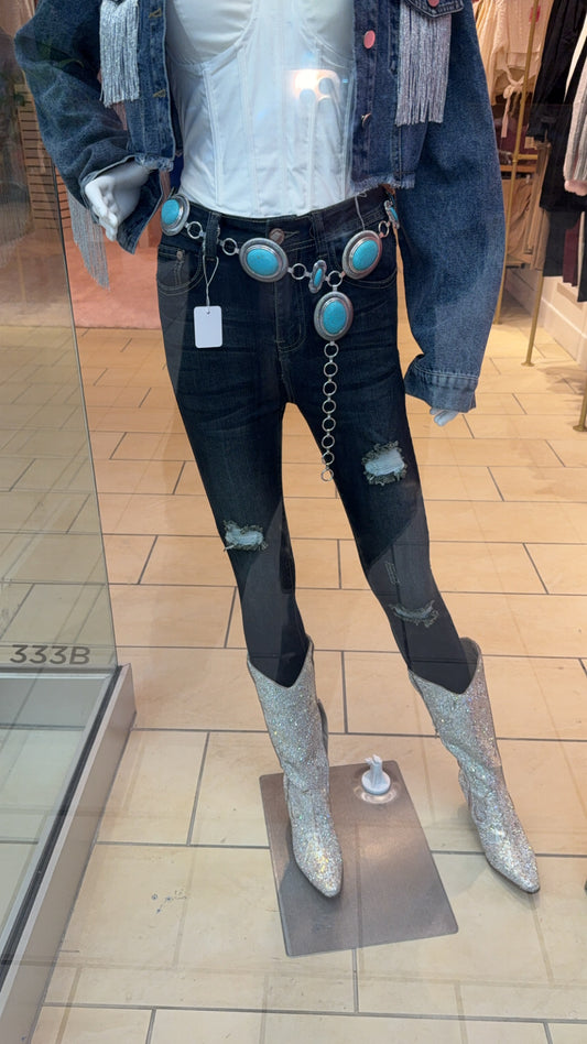 Turquoise Westren Belt