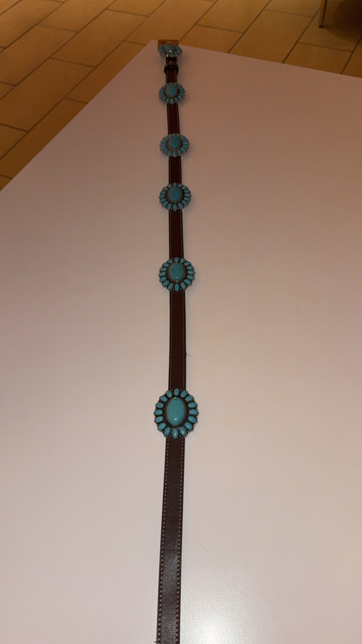 Leather Turquoise Belt