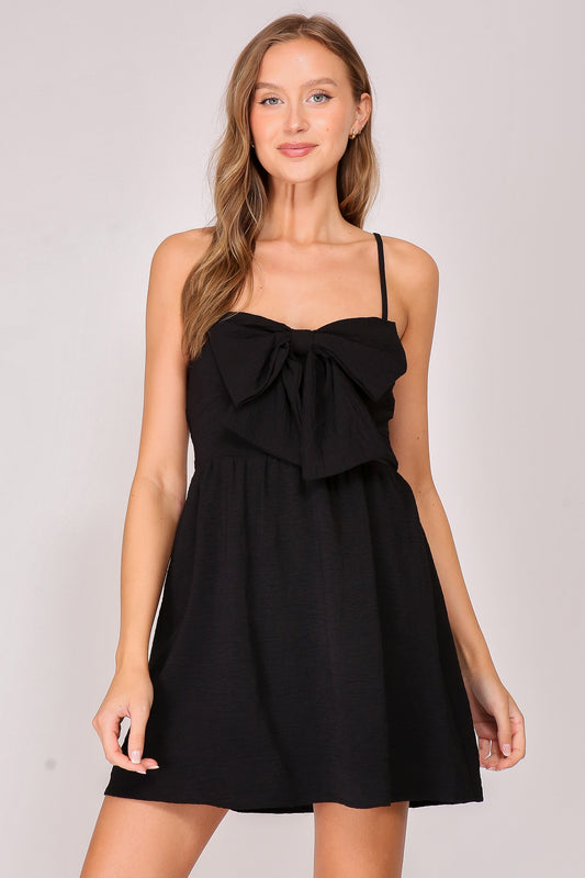 Coquette front bow airflow dress