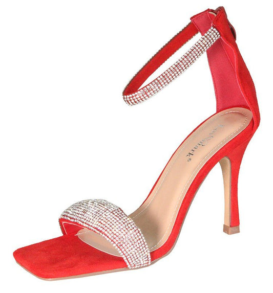 Womens Rhinestone Toe Band Dress Shoes - Docias boutique